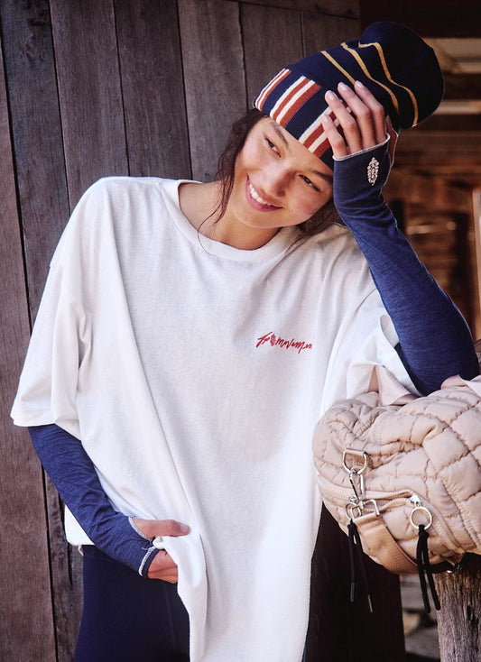 Free People Logo Tackle Tee