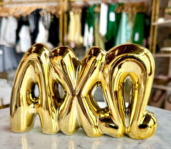 AXO Gold Shelf Letters