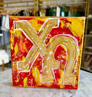 ChiO Letters Shelf Painting