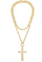 Charlotte Cross Toggle Front Necklace