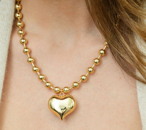 Adora Gold Heart Necklace