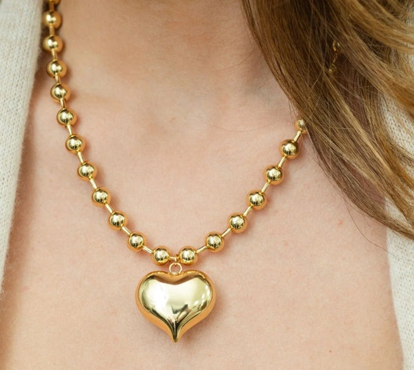 Adora Gold Heart Necklace