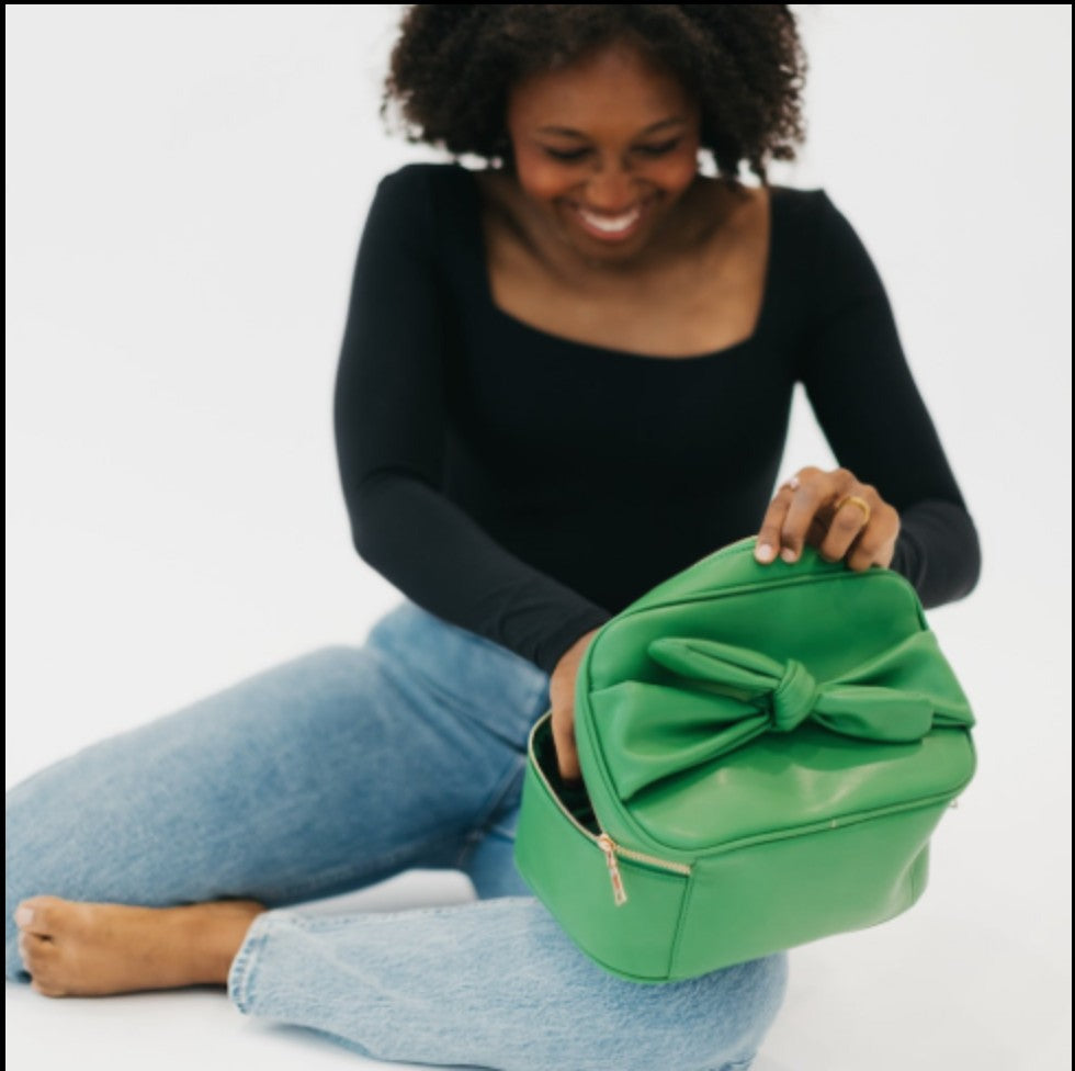 Madelyn Bow Make-Up / Travel Bag