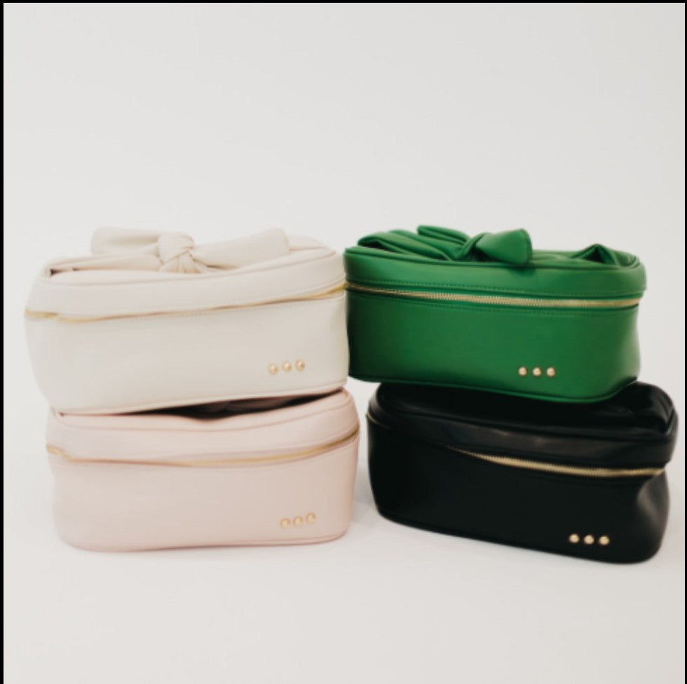 Madelyn Bow Make-Up / Travel Bag